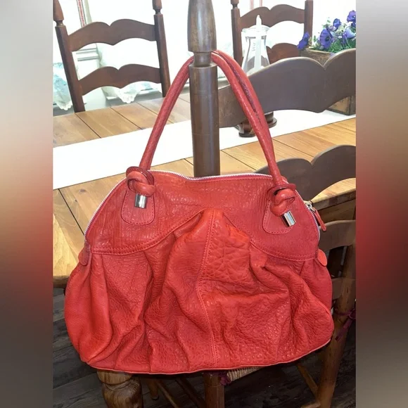 NWOT Sundance "Raleigh" Red Leather Satchel/Shoulder Bag - Picture 9 of 11